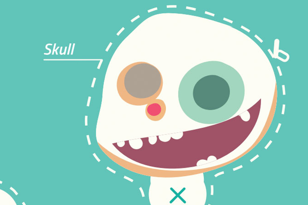 Skull cartoon