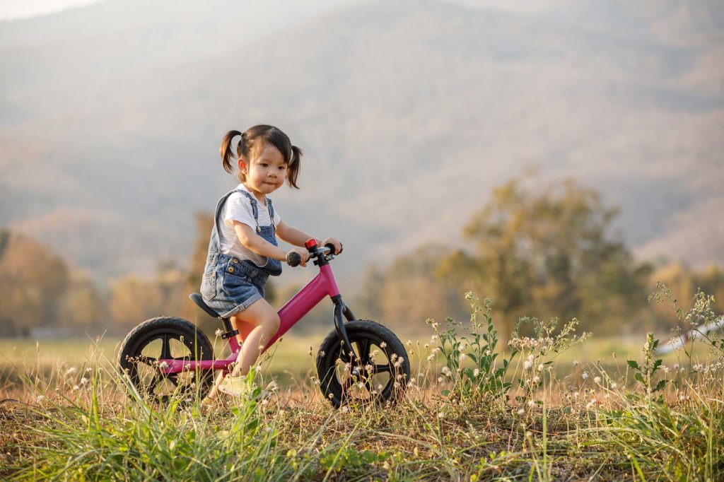 Kid on a bike